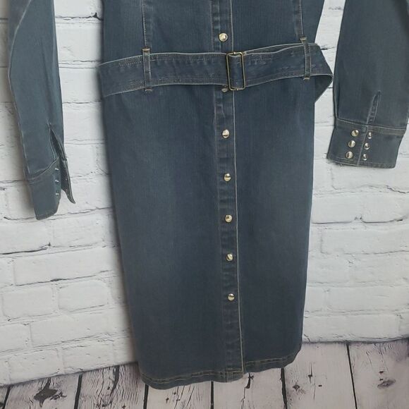 Moda International Long Jean Dress/Jacket - Picture 6 of 9